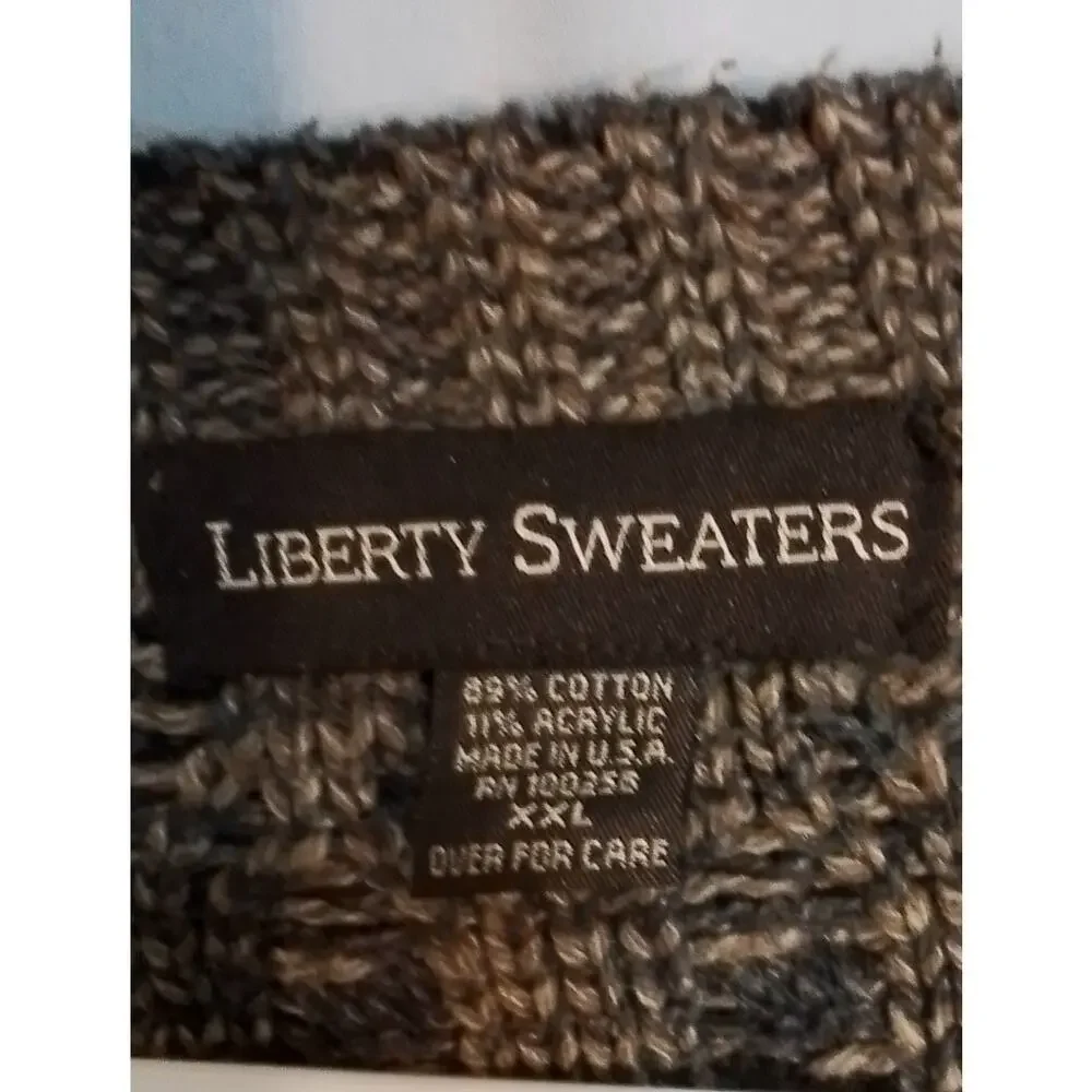 Liberty Sweaters  brown and gray men sweater